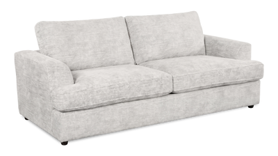 Made in Canada Customizable Sofa Lab Curve 38" Fabric Sofa Bed - Plush Oyster | Sofa-lits personnalisable Curve de Sofa Lab de 38 po fabriqué au Canada en tissu - Plush Oyster