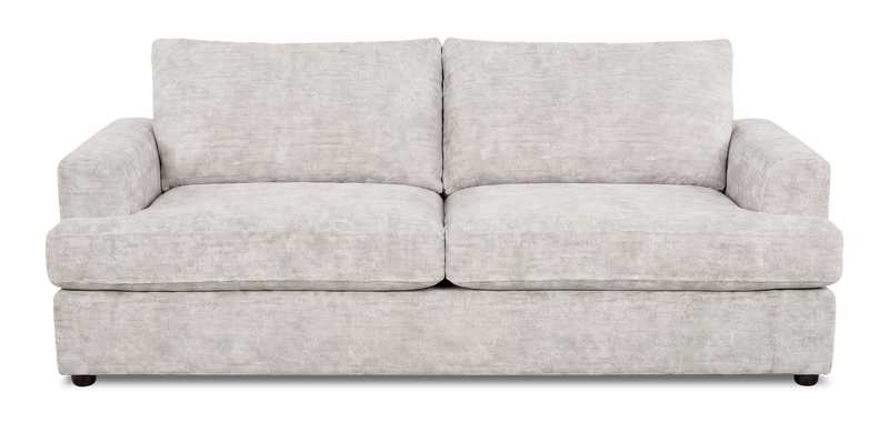 Made in Canada Customizable Sofa Lab Curve 38\" Fabric Sofa Bed - Plush Oyster