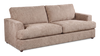 Made in Canada Customizable Sofa Lab Curve 38\" Fabric Sofa Bed - Chenille Praline