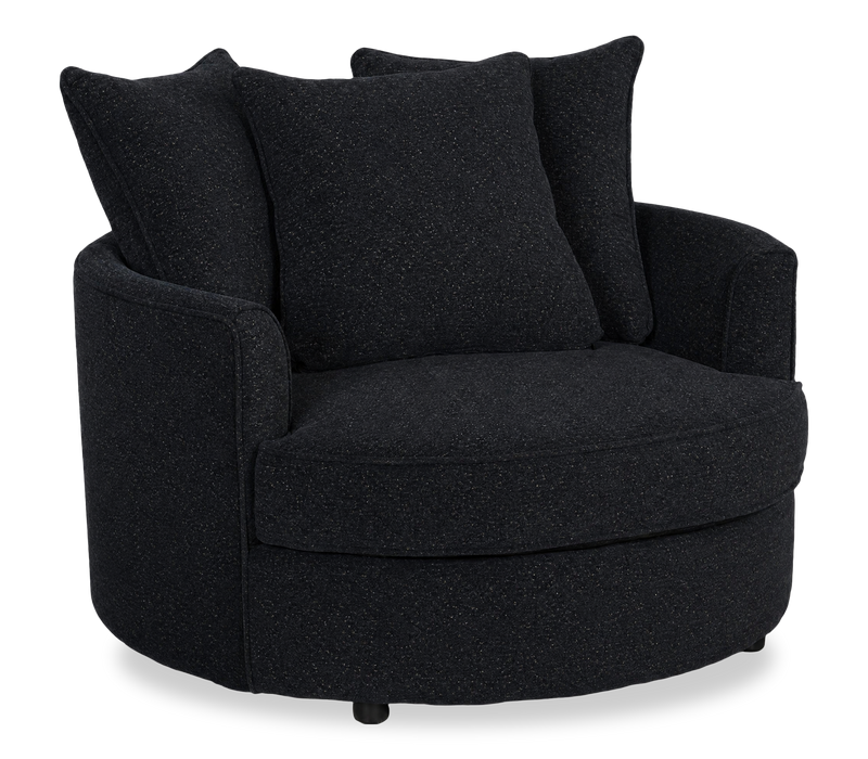 Made in Canada Sofa Lab Customizable Cuddler 48\" Fabric Accent Chair – Teddy Raven