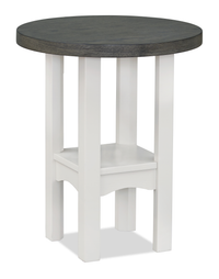 Dena 20” Modern Round End Table – Dove Grey