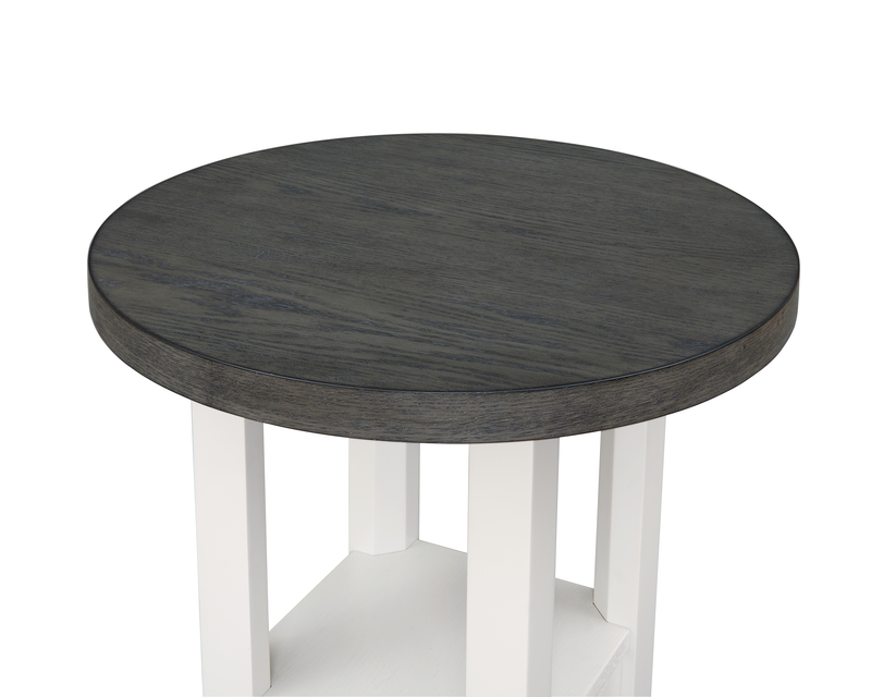 Dena 20” Modern Round End Table – Dove Grey