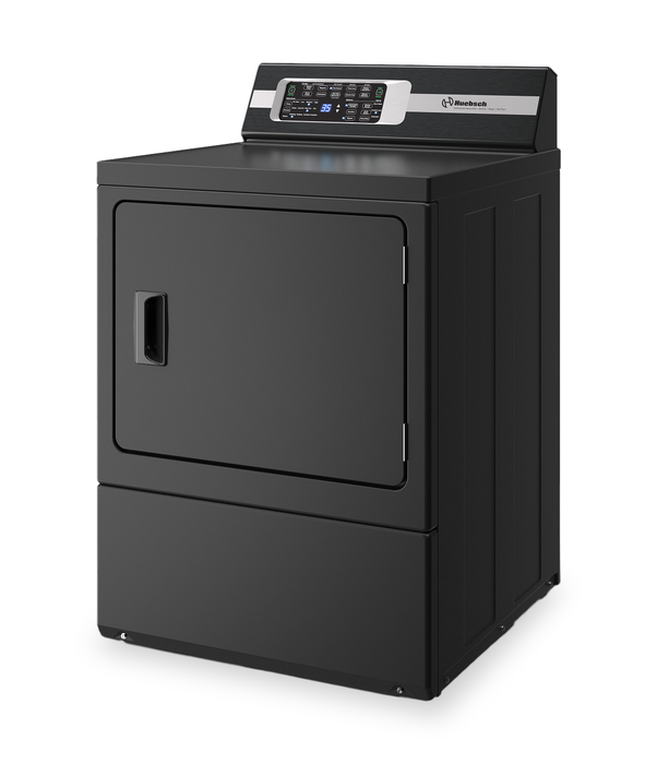 Huebsch® 7 Cu. Ft. Sanitizing Electric Dryer with Pet Plus™ - Matte Black - DR7103BE