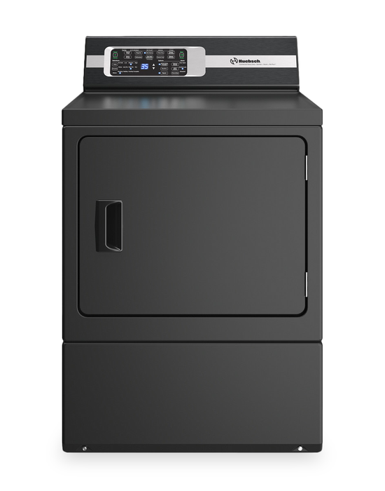 Huebsch® 7 Cu. Ft. Sanitizing Electric Dryer with Pet Plus™ - Matte Black - DR7103BE