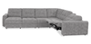 Scott Living Elevate Modular 6-Piece Left-Facing Chenille Fabric Power Reclining and Sliding Sectional - Grey | Sofa sectionnel modulaire à coulissement et inclinaison électriques de gauche Elevate de Scott Living 6 pièces en tissu de chenille - gris