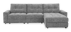Scott Living Elevate Modular 3-Piece Right-Facing Chenille Fabric Power Reclining Sectional – Grey | Sofa sectionnel modulaire à inclinaison électrique de droite Elevate de Scott Living 3 pièces en tissu de chenille - gris