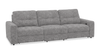Scott Living Elevate Modular 115\" Chenille Fabric Power Reclining Sofa - Grey