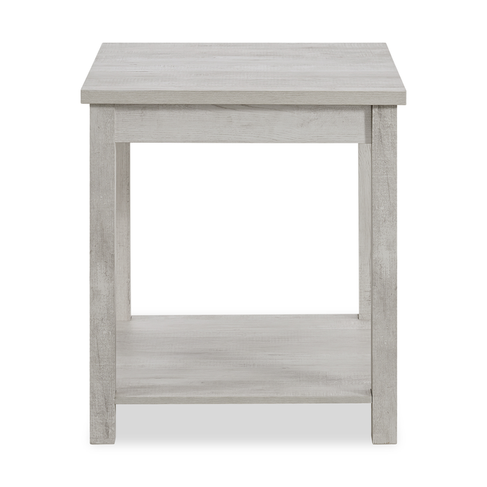 Eleanor 48” Contemporary 3-Pack Coffee + 2 End Tables - White