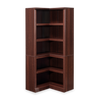 Elven 29.25” Corner Bookcase with 5 Open Shelves – Select Cherry