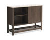 Essex 47.25” 3-Shelf Accent Cabinet with Sliding Door – Walnut Oak | Armoire décorative Essex de 47,25 po à 3 tablettes avec porte coulissante - chêne noyer