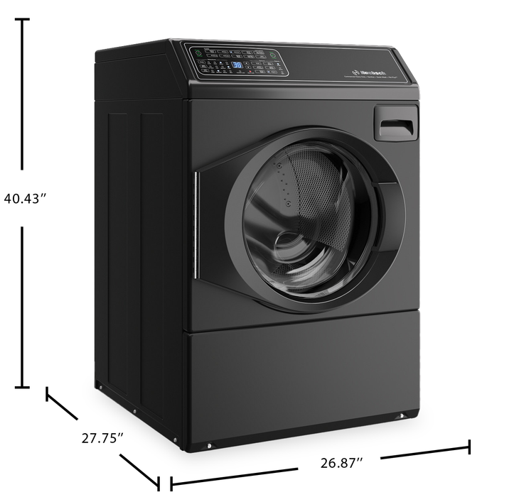 Huebsch 3.5 Cu. Ft. Front Load Washer with Pet Plus™ - Matte Black - FF7111BN
