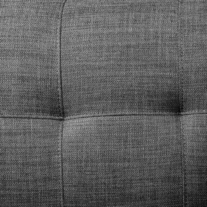 Kort & Co. Freeman 2-Piece Left-Facing Sectional with Wood Legs – Charcoal Grey