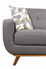 Kort & Co. Freeman 2-Piece Linen-Look Fabric Sectional with Wood Legs – Charcoal Grey | Sofa sectionnel Freeman de Kort & Co. 2 pièces po en tissu d’apparence lin avec pattes en bois - gris anthracite
