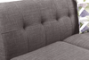 Kort & Co. Freeman 2-Piece Linen-Look Fabric Sectional with Wood Legs – Charcoal Grey | Sofa sectionnel Freeman de Kort & Co. 2 pièces po en tissu d’apparence lin avec pattes en bois - gris anthracite