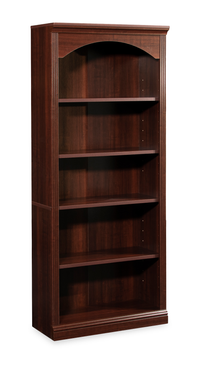 Halston 29.29” 5-Shelf Bookcase with Adjustable Shelves – Select Cherry