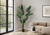 82.7” Artificial Indoor Bird of Paradise in 8” Pot  | Oiseau du paradis artificiel de 82,7 po en pot de 8 po pour l’intérieur