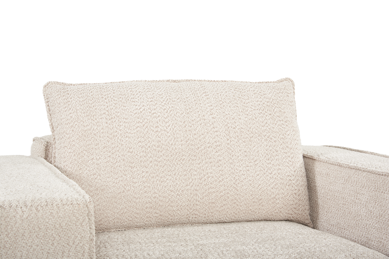 Infinity Modular Chenille Fabric Accent Chair – Taupe 