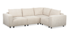 Infinity Modular 4-Piece Chenille Fabric Sofa Sectional – Taupe
