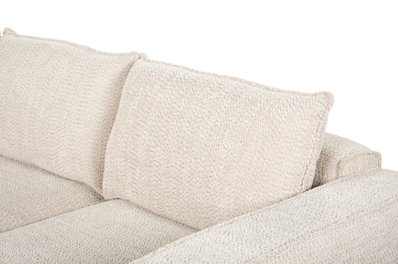 Infinity Modular 5-Piece Chenille Fabric Sofa Sectional – Taupe