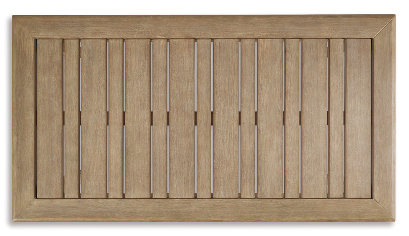 Juno Outdoor Patio Coffee Table - Eucalyptus Wood, UV & Weather Resistant – Natural