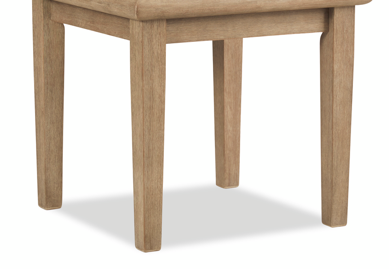 Juno Outdoor Patio End Table - Eucalyptus Wood, UV & Weather Resistant - Natural
