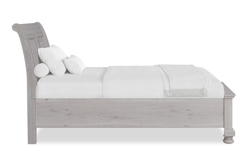 Kylie Platform Storage Bed with Headboard & Frame, Sand - Twin Size