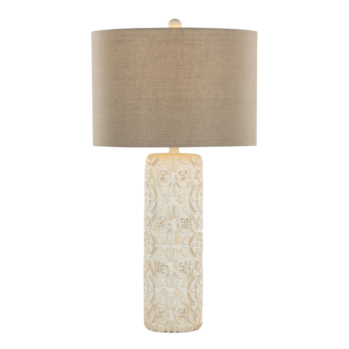 Lacey 31\" 2-Piece Table Lamp Set with Beige Linen-Look Shade – Brown