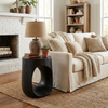 Lana 17.9" Modern End Table – Matte Black | Table de bout moderne Lana de 17,9 po - noir mat