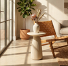 Lila 17.5" Modern End Table - Cream | Table de bout moderne Lila de 17,5 po - crème