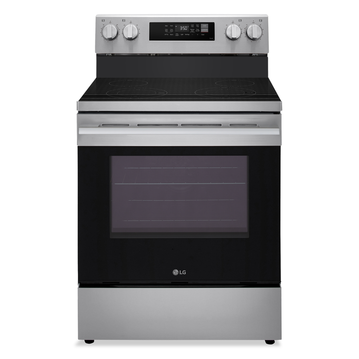 LG 6.3 Cu. Ft. Smart Electric Range with Air Fry – Stainless Steel - LREN6321VE