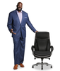 Shaquille O’Neal Home Maximos 29.5” High Back Executive Office Chair with Extended Headrest – Black | Fauteuil président Maximos de Shaquille O’Neal Home de 29,5 po à dossier haut avec appuie-tête prolongé – noir