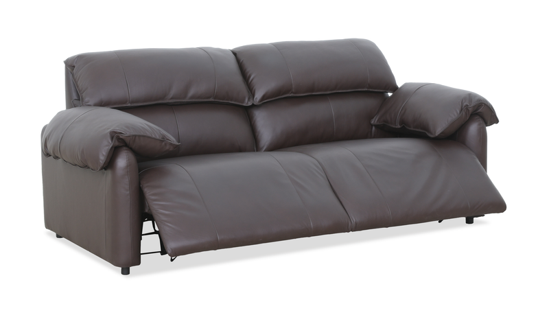 Momento 90\" Genuine Leather Power Reclining Sofa – Chocolate