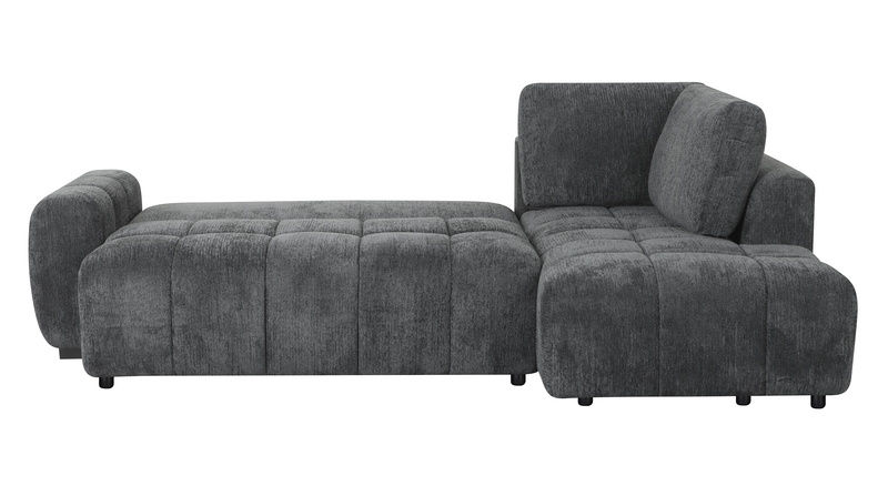 Moonlight _” Fabric Full-Size Sleeper Sofa with Removable Back Cushions –Mineral  