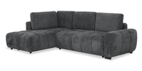 Moonlight Left-facing 2-piece Sectional with Storage Chaise – Grey