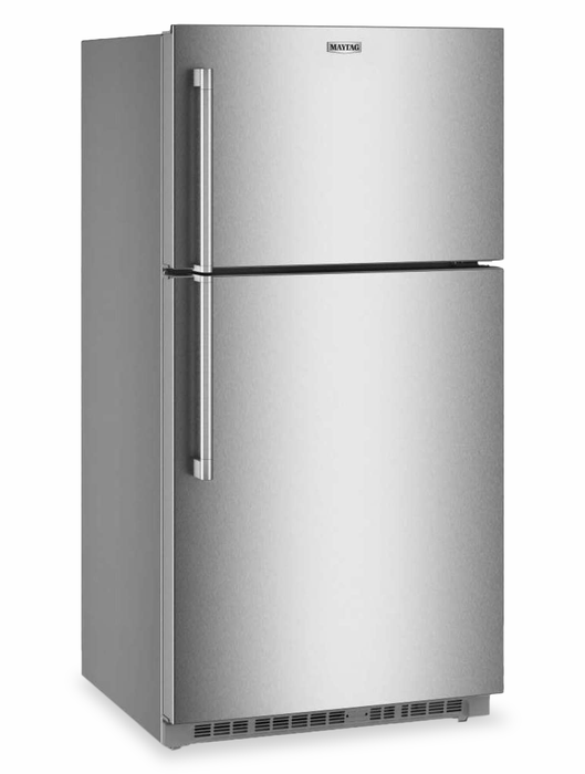 Maytag 33\" 21 Cu. Ft. Wide Top Mount Refrigerator with Garage Mode - Stainless Steel - MRTX5121TZ