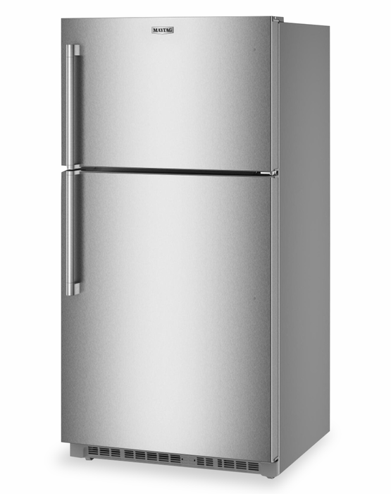 Maytag 33\" 21 Cu. Ft. Wide Top Mount Refrigerator - Fingerprint-Resistant Stainless Steel - MRTX7621TZ