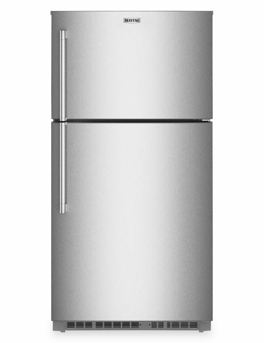 Maytag 33\" 21 Cu. Ft. Wide Top Mount Refrigerator - Fingerprint-Resistant Stainless Steel - MRTX7621TZ
