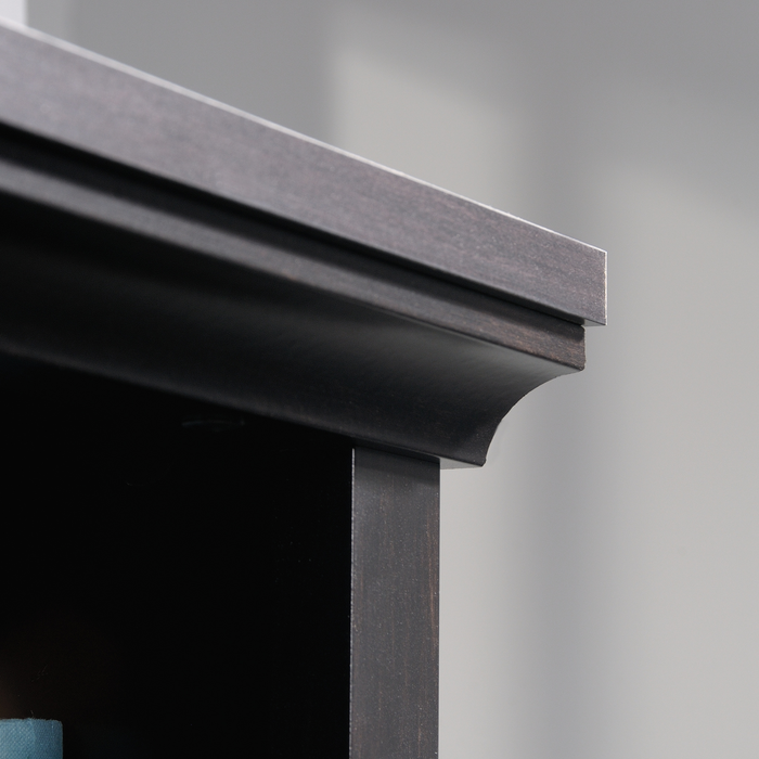 Oryn 35.28” 5-Shelf Bookcase with Storage – Estate Black