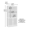 Oryn 35.28” 5-Shelf Bookcase with Storage – Glacier Oak | Bibliothèque Oryn de 35,28 po à 5 tablettes avec rangement - chêne glacier