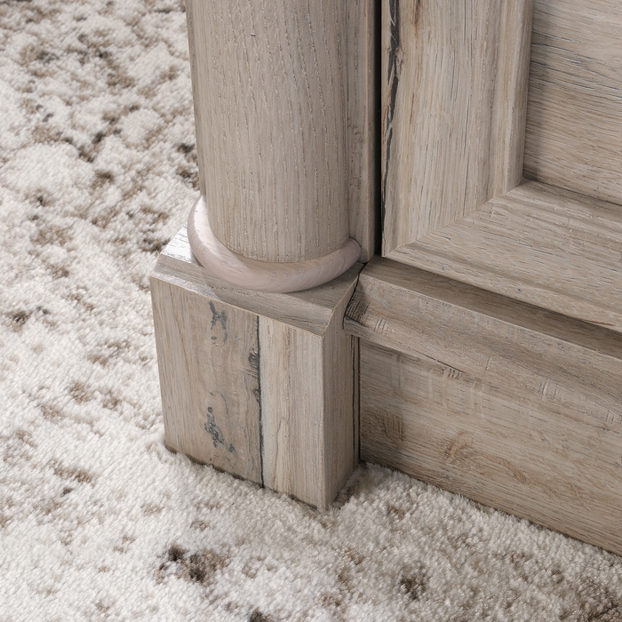 Palladia 65.12\" L-Shaped Desk with 3 Drawers – Split Oak