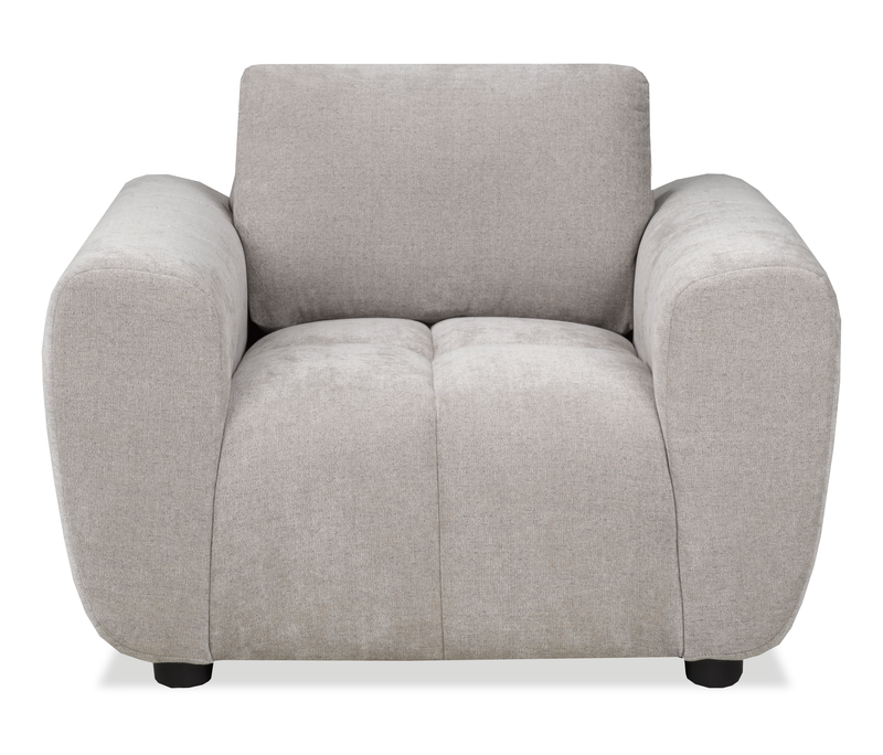 Made in Canada Pebble 45\" Fabric Chair - Grey