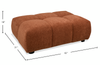 Made in Canada Pebble 42" Fabric Ottoman - Orange | Pouf Pebble de 42 po fabriqué au Canada en tissu - orange