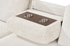 Pocket 2-piece Left-facing Linen-Look Fabric Sleeper Sectional with Storage - Beige | Sofa-lit sectionnel de gauche Pocket 2 pièces en tissu d’apparence lin avec rangement - beige