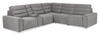 Shaquille O’Neal Home Prestige 6-Piece Sectional with Power Reclining – Grey