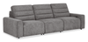 Shaquille O’Neal Home Prestige 3-Piece Power Reclining Sofa – Grey 