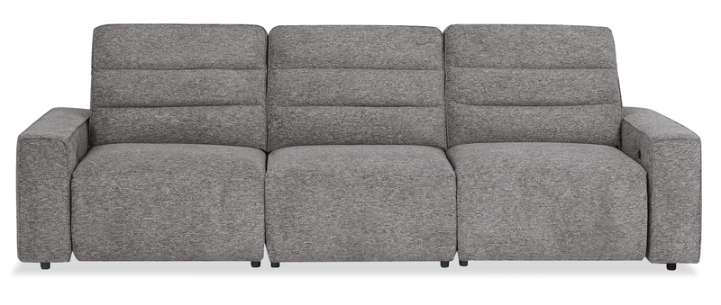 Shaquille O’Neal Home Prestige 3-Piece Power Reclining Sofa – Grey 