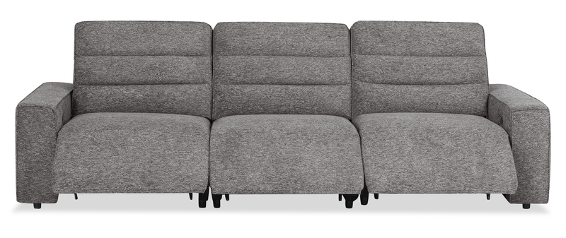 Shaquille O’Neal Home Prestige 3-Piece Power Reclining Sofa – Grey 