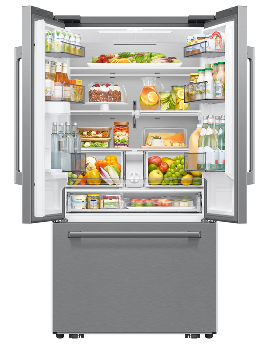 Samsung Bespoke AI 36” 24 Cu. Ft. Counter-Depth French Door Refrigerator – Stainless Steel - RF70H25KERAA