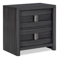 Rocco Bedside 2-Drawer Nightstand with Built-In Charging Port, 25