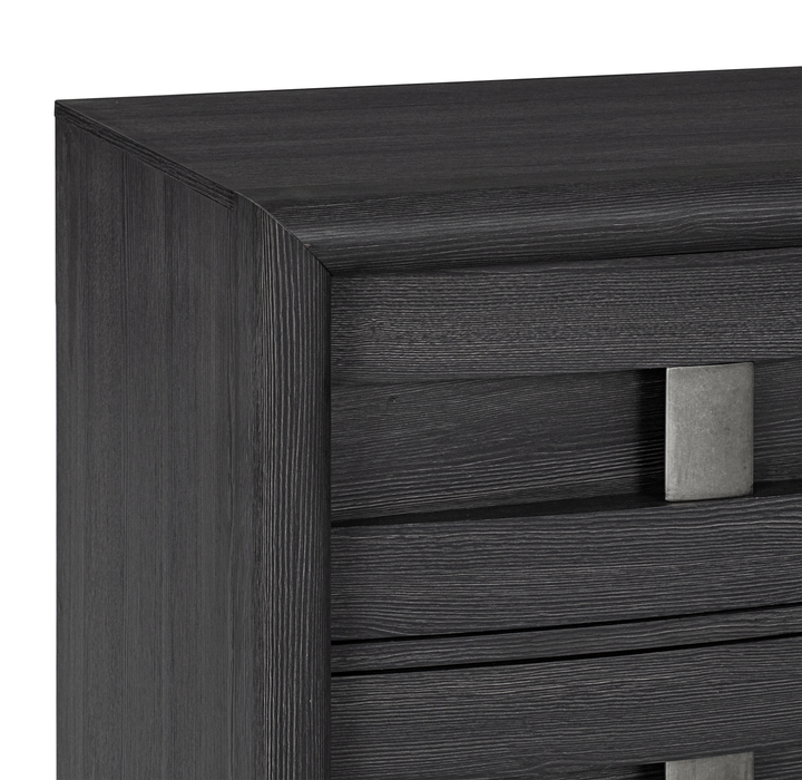 Rocco Bedroom 6-Drawer Dresser, 62\"W x 37\"H - Dark Grey